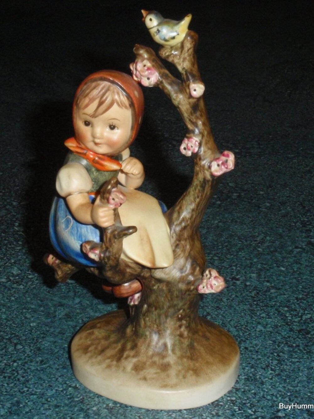 1950s " Apple Tree Girl" Goebel Hummel Figurine #141/1 TMK2 FULL BEE - Antique! - Picture 8 of 11